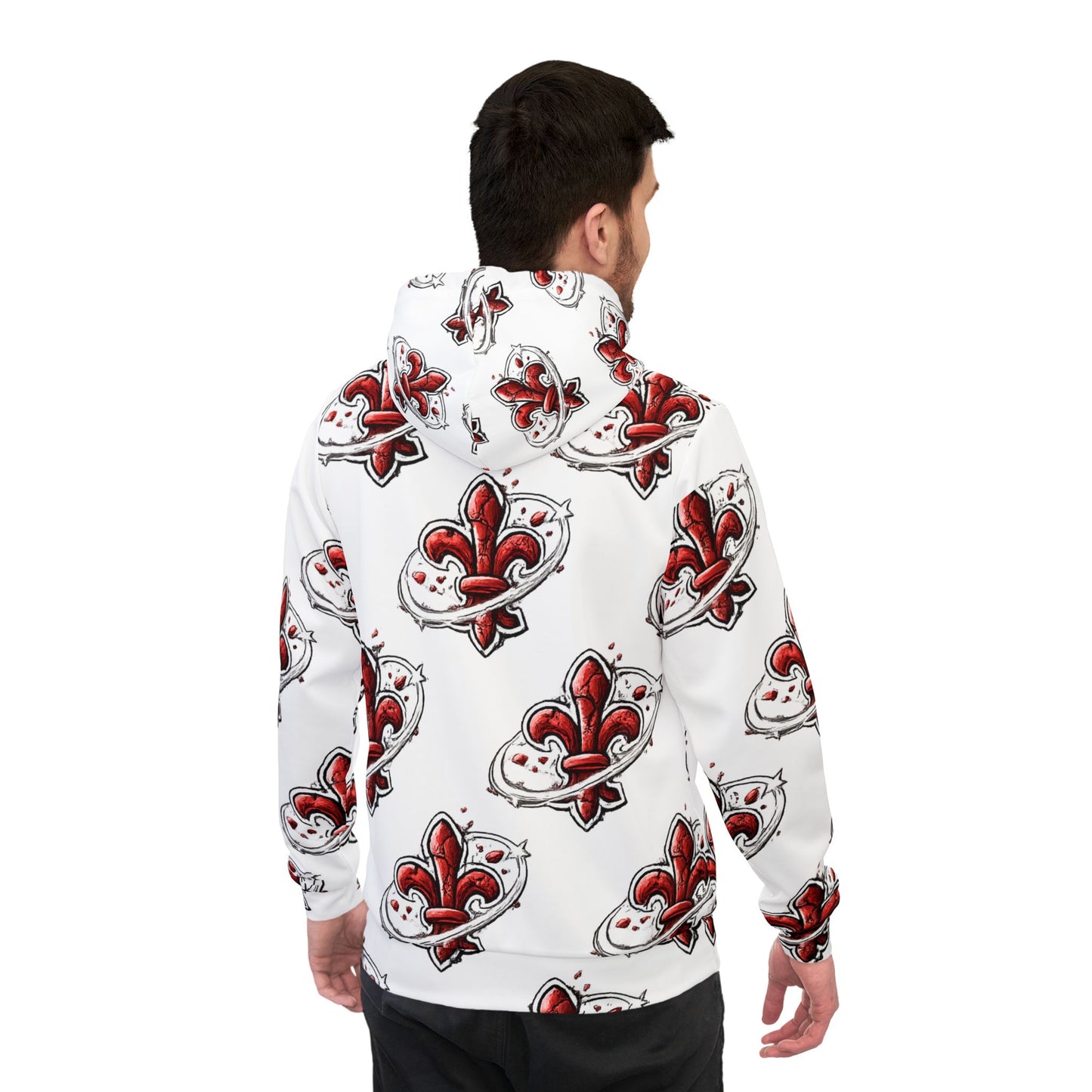 Patterned Athlete's Hoodie