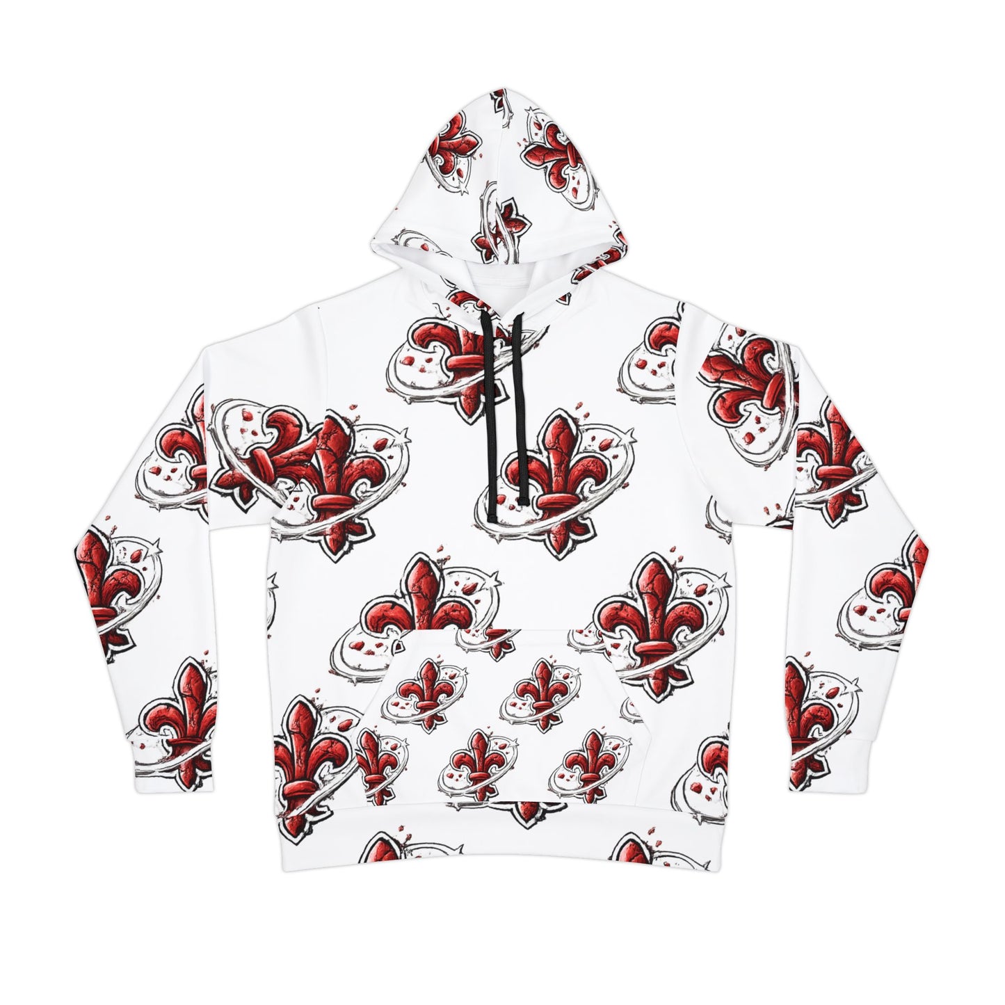 Patterned Athlete's Hoodie