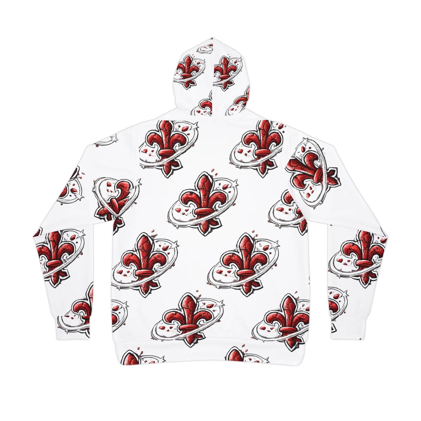 Patterned Athlete's Hoodie
