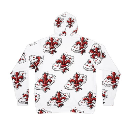 Patterned Athlete's Hoodie